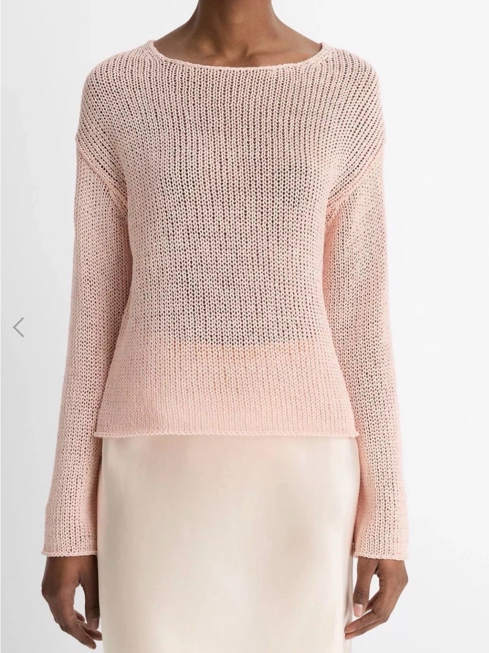 Vince Italian Coated Cotton-Blend Sweater